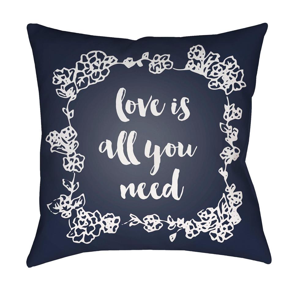 Livabliss - Love All You Need 18inLx18inW Accent Pillow - QTE046-1818 veiw 1