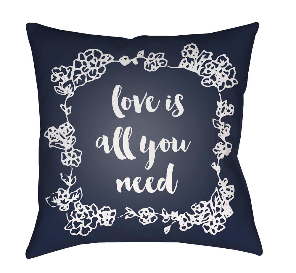 Livabliss - Love All You Need 20inLx20inW Accent Pillow - QTE046-2020 veiw 1