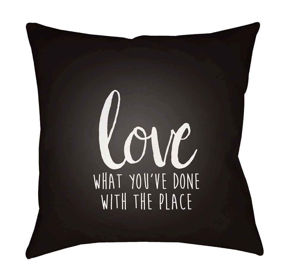 Livabliss - Love The Place 18inLx18inW Accent Pillow - QTE050-1818 veiw 1