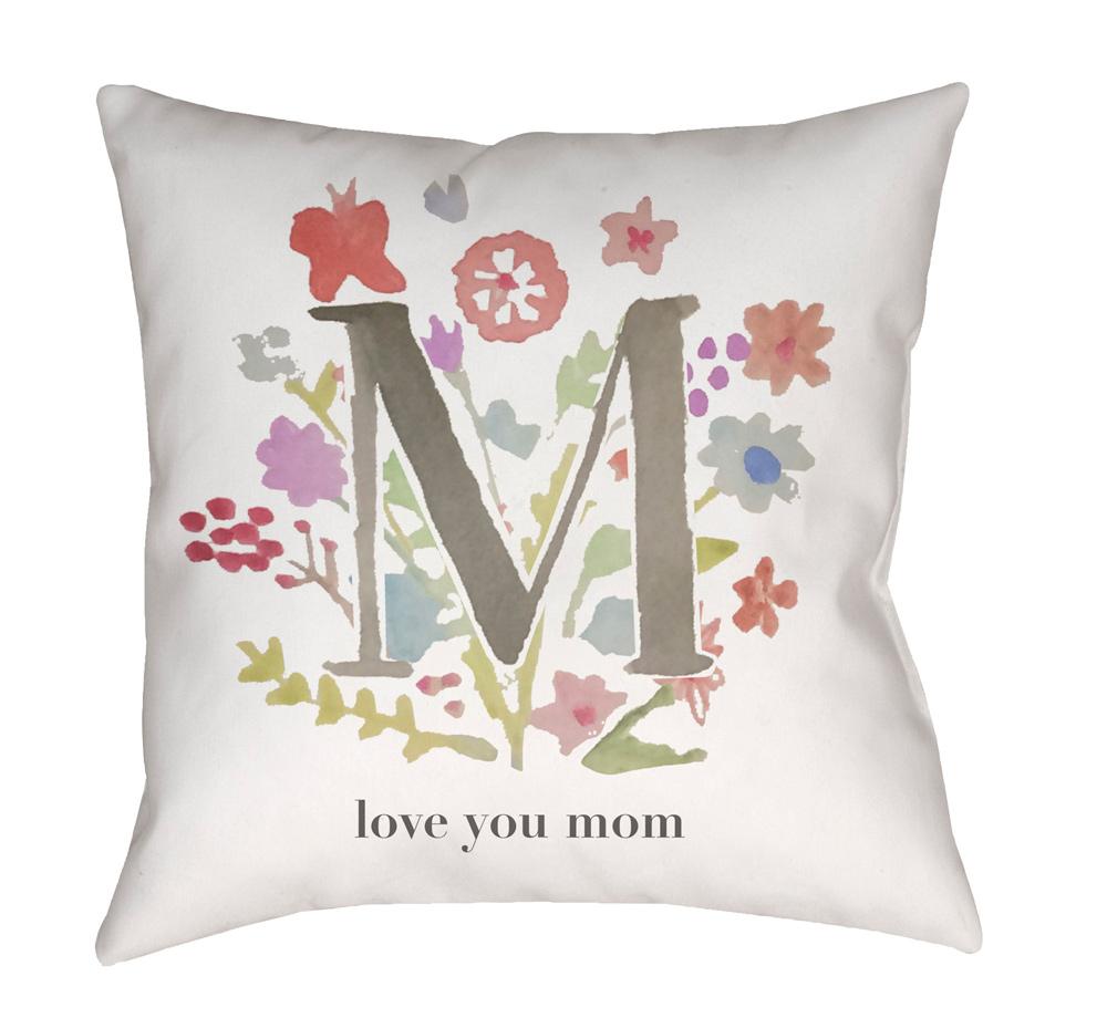 Livabliss - Love You Mom 18inLx18inW Accent Pillow - WMOM023-1818 veiw 1