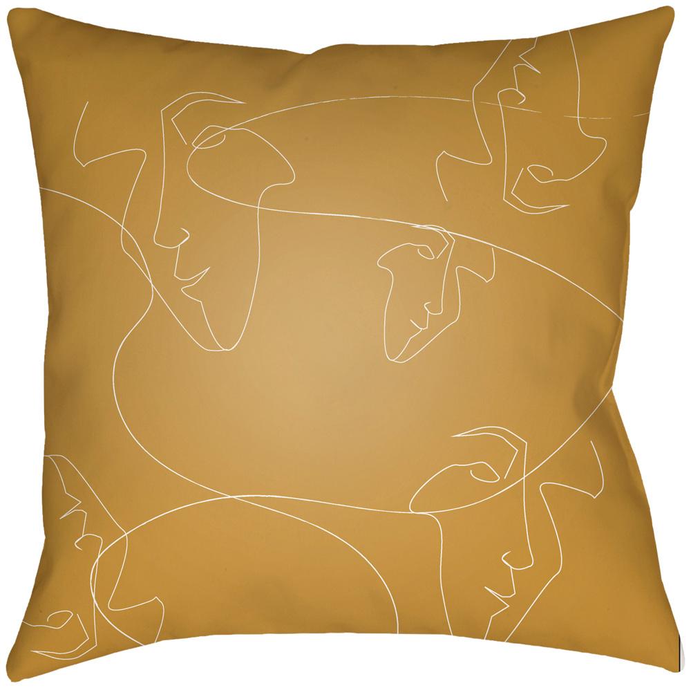 Livabliss - Modern Faces 18inLx18inW Accent Pillow - MDF001-1818 veiw 1