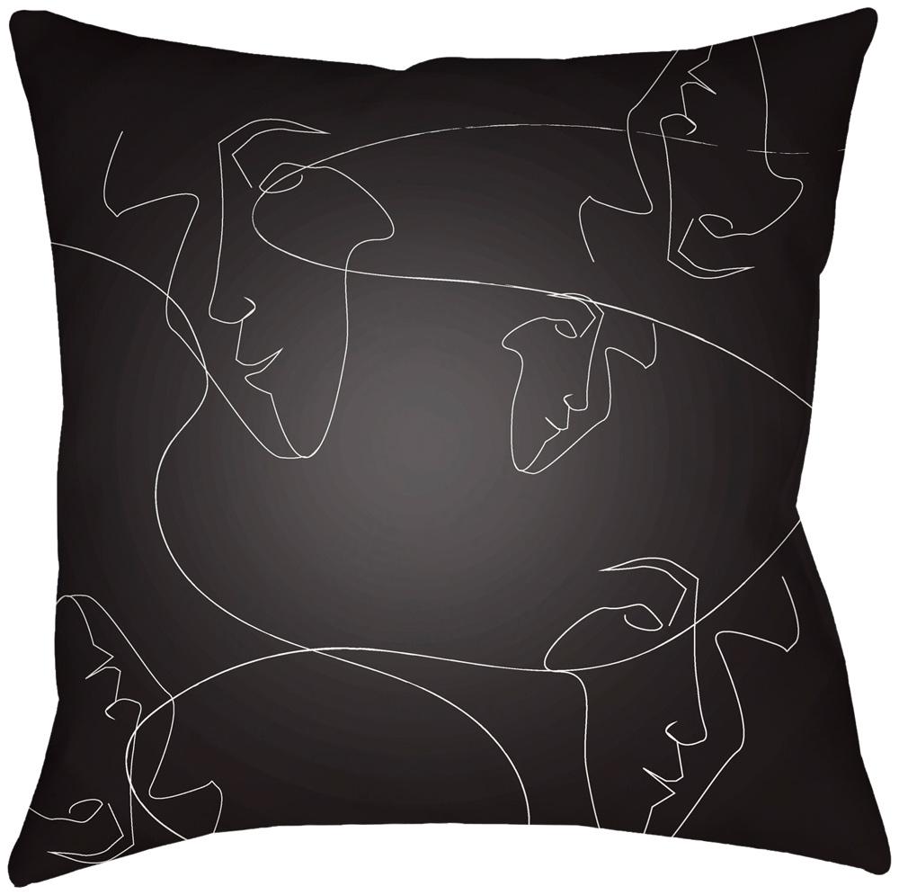 Livabliss - Modern Faces 18inLx18inW Accent Pillow - MDF003-1818 veiw 1