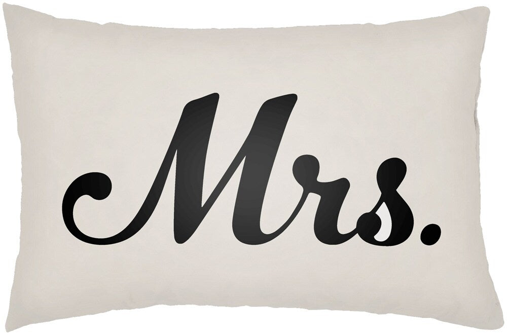 Livabliss - Mr & Mrs 14inLx22inW Lumbar Pillow - MRSS001-1422 veiw 1