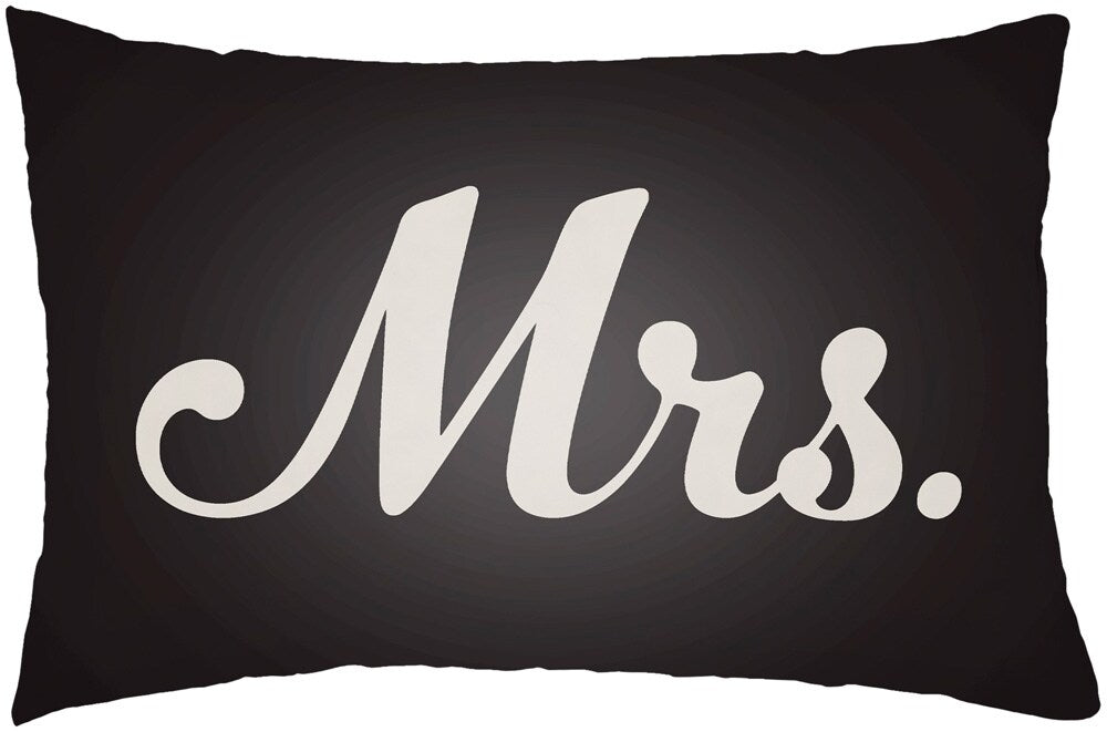 Livabliss - Mr & Mrs 14inLx22inW Lumbar Pillow - MRSS003-1422 veiw 1