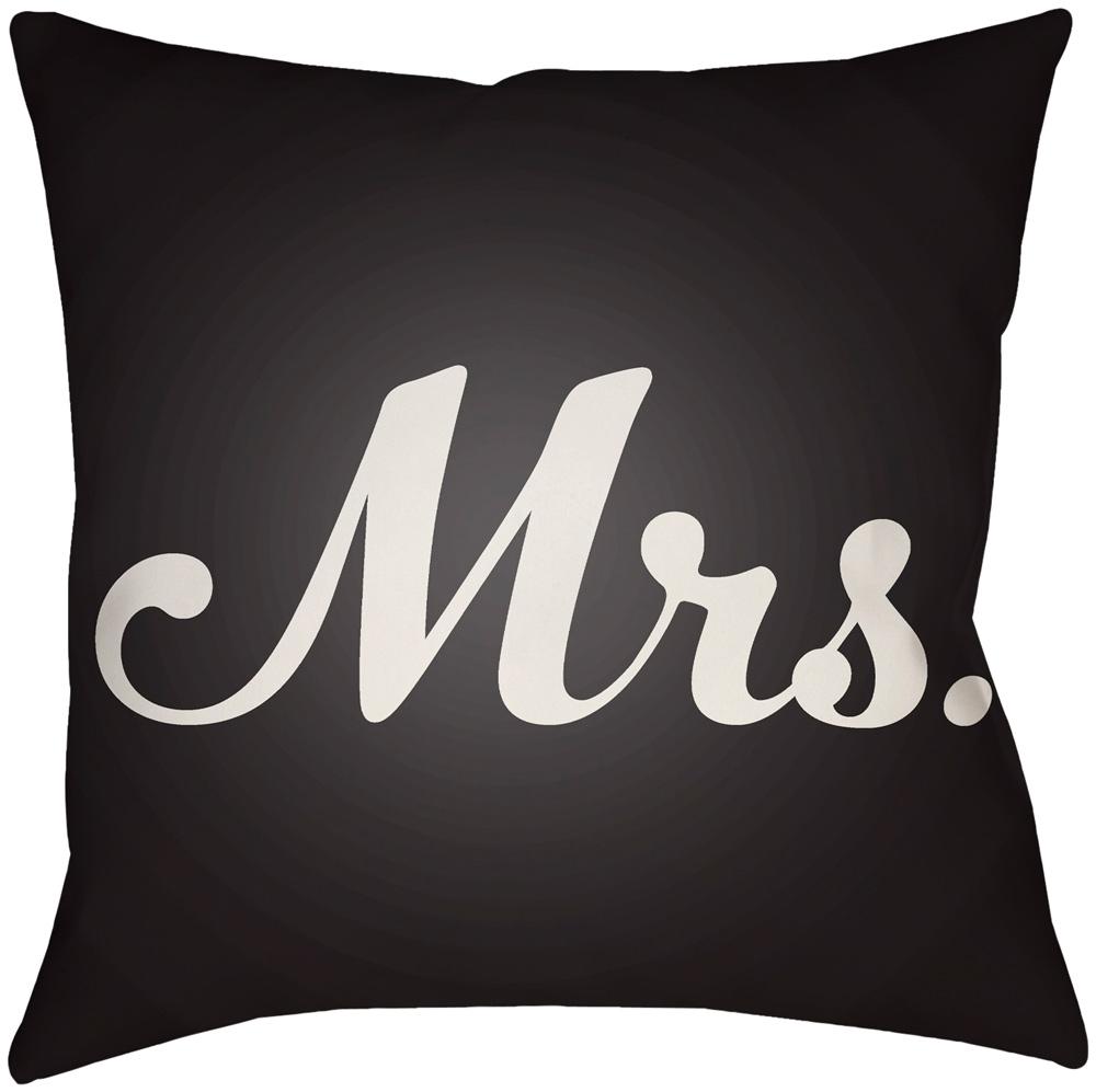 Livabliss - Mr & Mrs 18inLx18inW Accent Pillow - MRSS003-1818 veiw 1