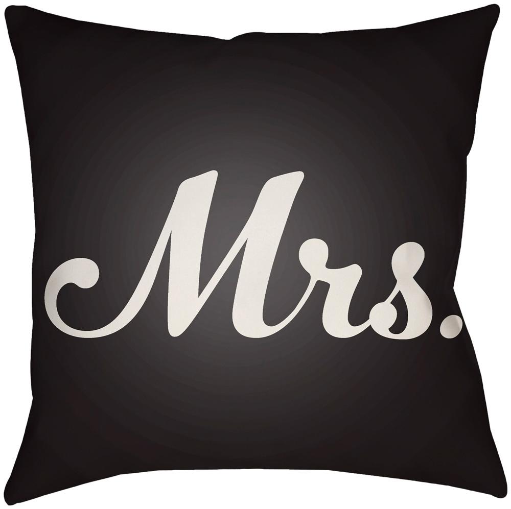 Livabliss - Mr & Mrs 20inLx20inW Accent Pillow - MRSS003-2020 veiw 1
