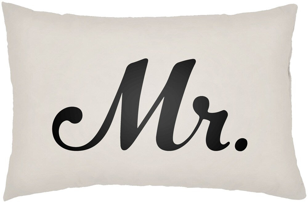 Livabliss - Mr & Mrs 14inLx22inW Lumbar Pillow - MRSS005-1422 veiw 1