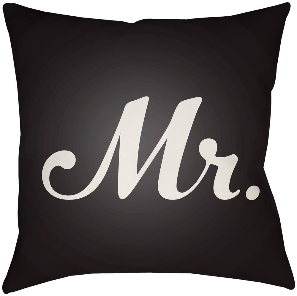 Livabliss - Mr & Mrs 18inLx18inW Accent Pillow - MRSS007-1818 veiw 1