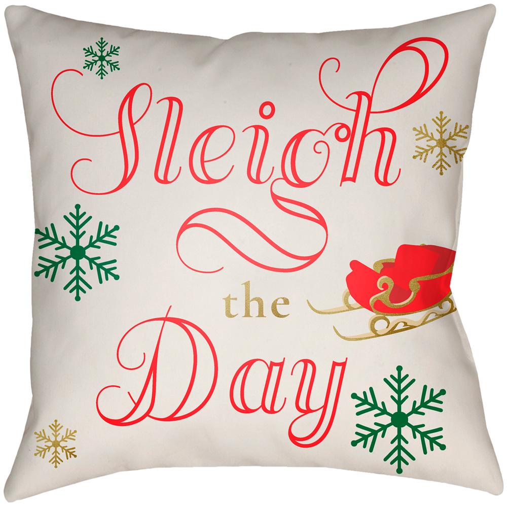 Livabliss - Sleigh The Day 16inLx16inW Accent Pillow - SGD001-1616 veiw 1