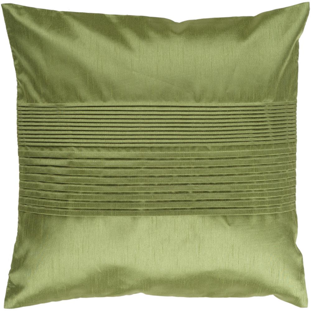 Livabliss - Solid Pleated 22inLx22inW Accent Pillow - With Down Insert - HH013-2222D veiw 1