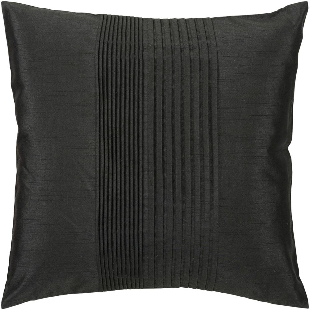 Livabliss - Solid Pleated 22inLx22inW Accent Pillow - With Down Insert - HH027-2222D_CLOSEOUT veiw 1