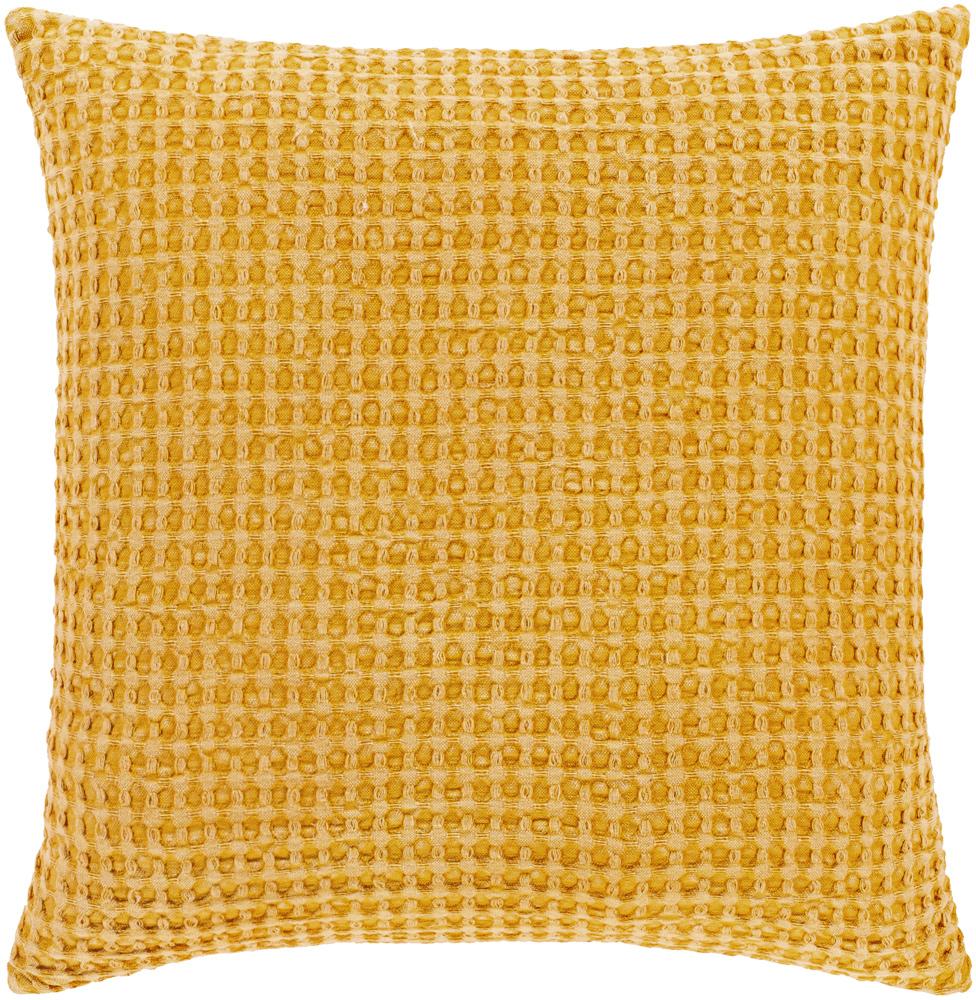 Livabliss - Waffle 22inLx22inW Accent Pillow - With Down Insert - WFL005-2222D veiw 1