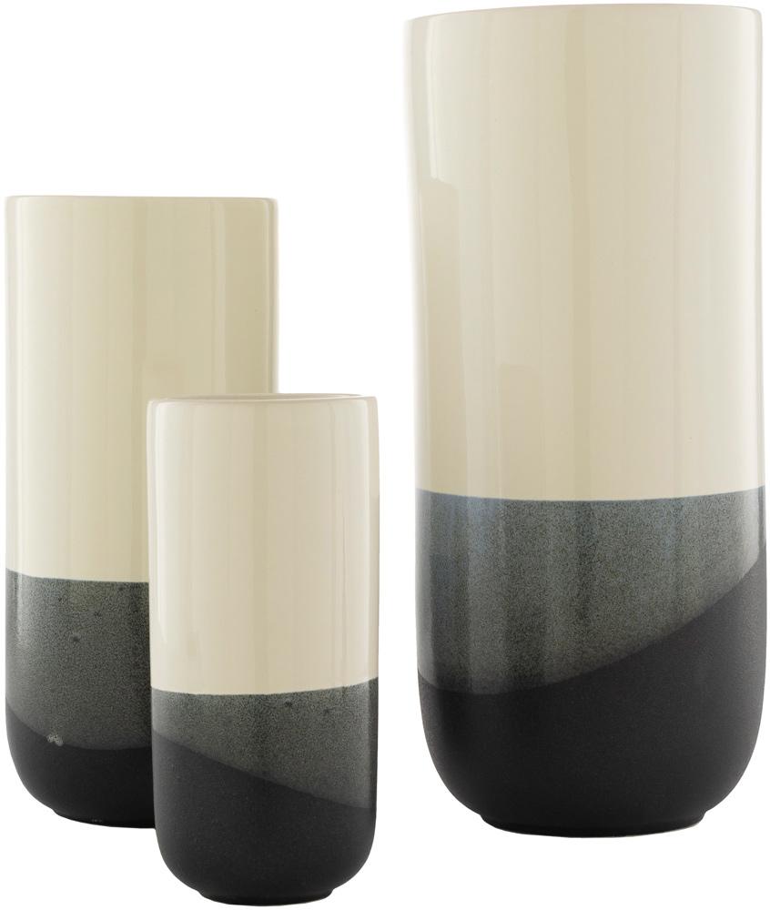 Livabliss - Geo Vase - Charcoal - GEO002-SET veiw 1