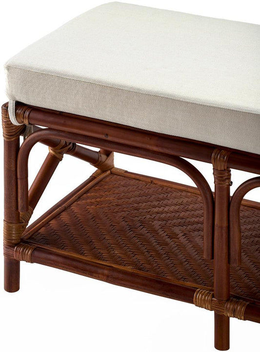 Livabliss - Kaili Bench - Cream - Dark Brown - KIL002-195116 veiw 2