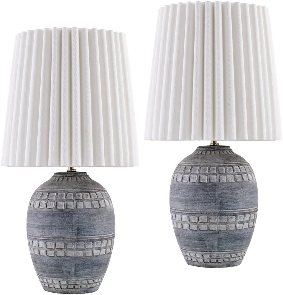 Livabliss - Iroh Accent Table Lamp - Light Gray - IRH002-SET veiw 1