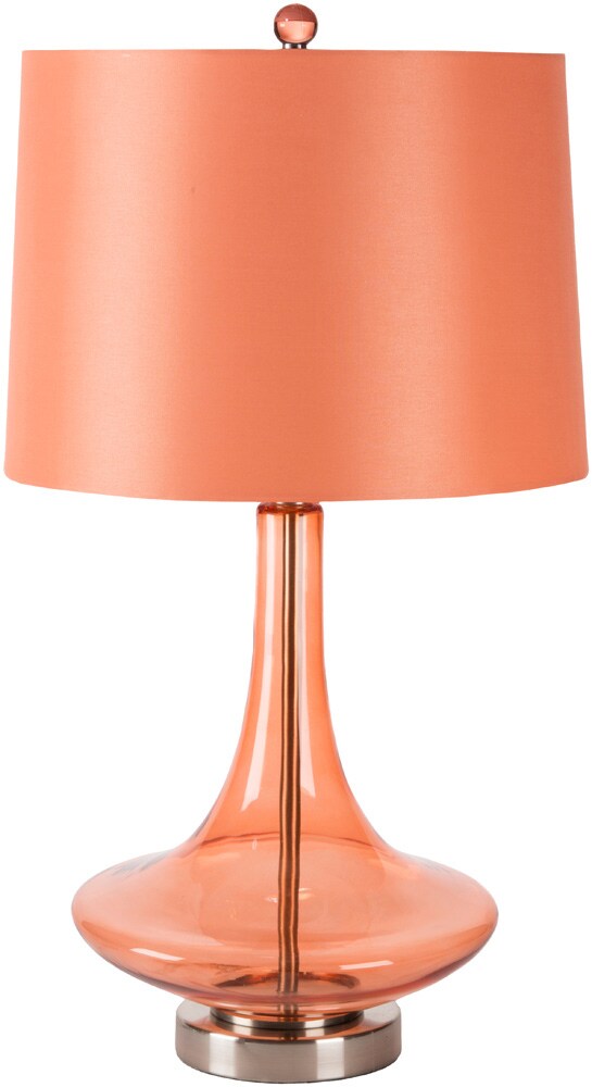 Livabliss - Zoey Accent Table Lamp - Bright Orange - Nickel - ZOLP-003 veiw 1