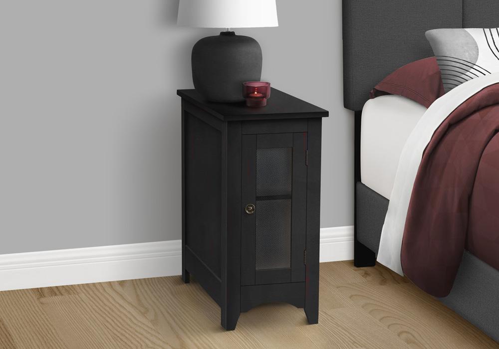 Monarch Specialties - Side Table, Black Veneer, Transitional - I-3995 veiw 3