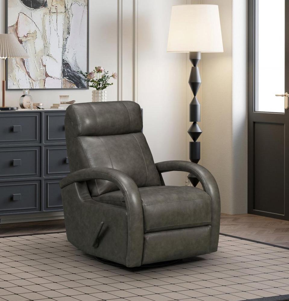 BarcaLounger - Harlee Swivel Glider Recliner - Ryegate Gray - 81365370692 veiw 6