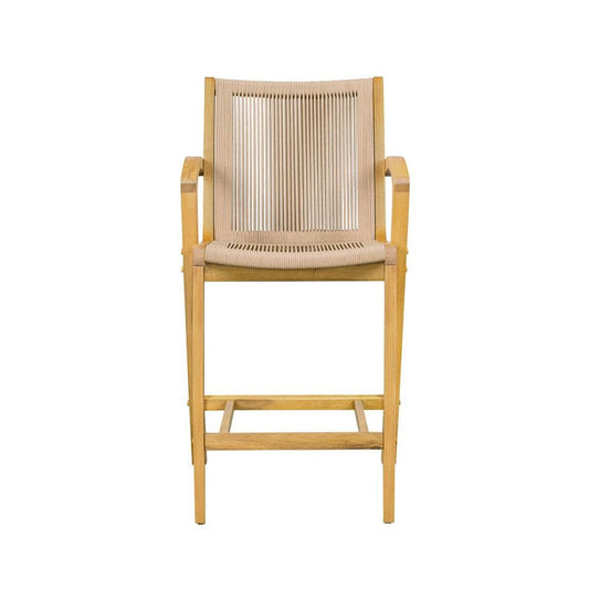 Boraam - Luca Tan Rope Bar Stool - Honeycomb Finish - 80329 veiw 2