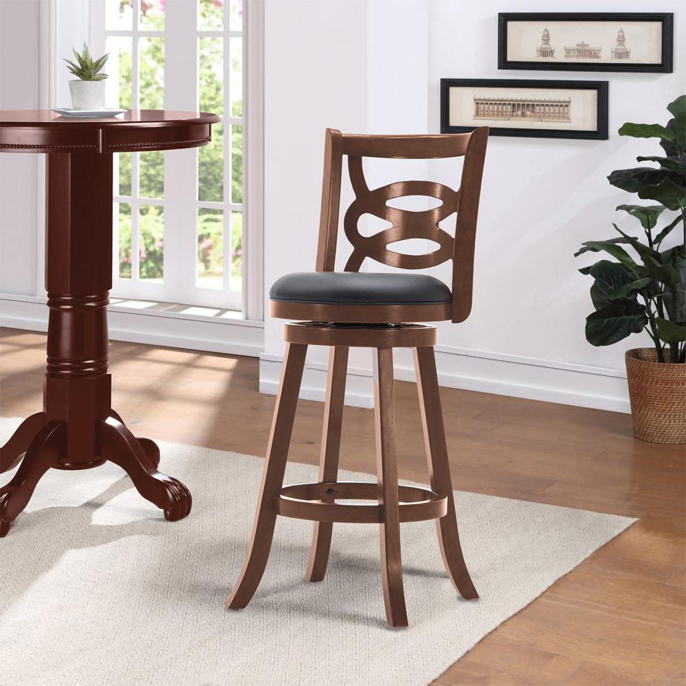 Boraam - Seina Swivel Bar Stool - Cherry - 61929 veiw 7