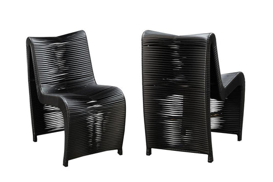 Boraam - Loreins Outdoor Patio Chairs, Set of 2 - Black - 77141 veiw 2