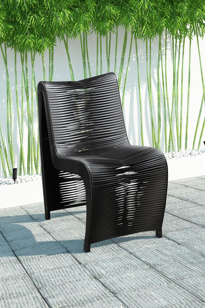 Boraam - Loreins Outdoor Patio Chairs, Set of 2 - Black - 77141 veiw 4