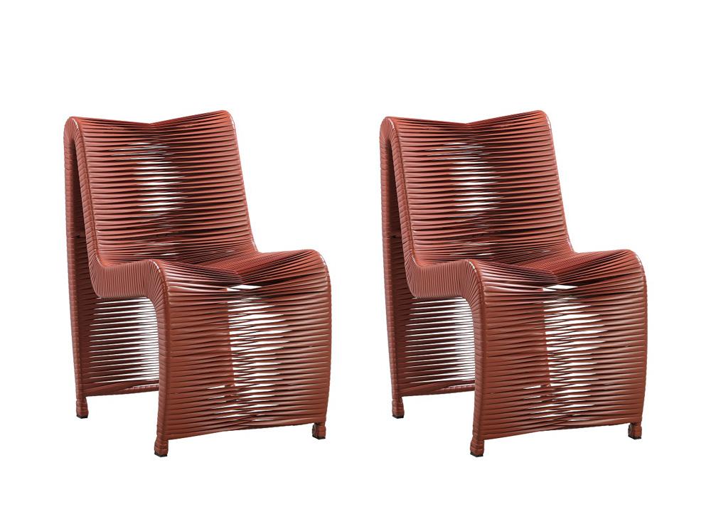 Boraam - Loreins Outdoor Patio Chairs, Set of 2 - Terracotta - 77142 veiw 9