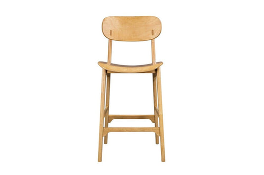 Boraam - Solvang Wood Bar Stool - Natural Finish - 60729 veiw 2