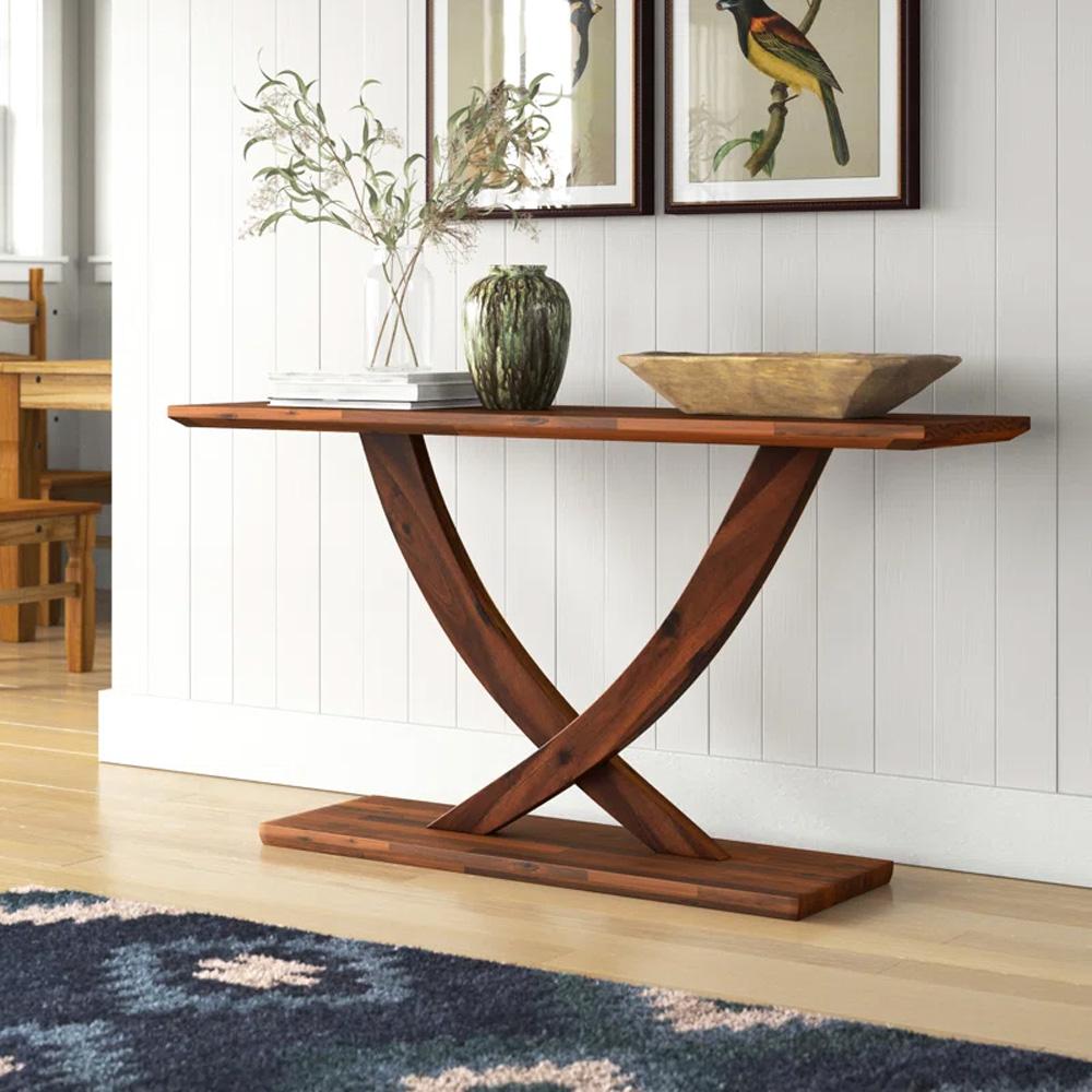 Boraam - Rasmus Console Table - Chestnut Wire-Brush - 77322 veiw 7