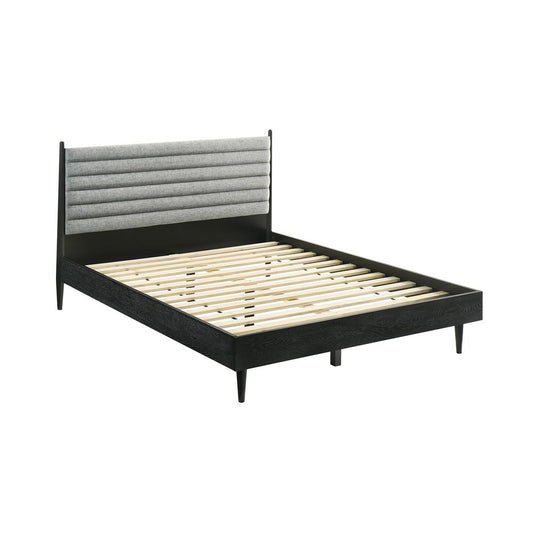 Armen Living - Artemio Queen 4 Piece Wood Bedroom Set in Black Finish - SETARBLKQN4 veiw 2
