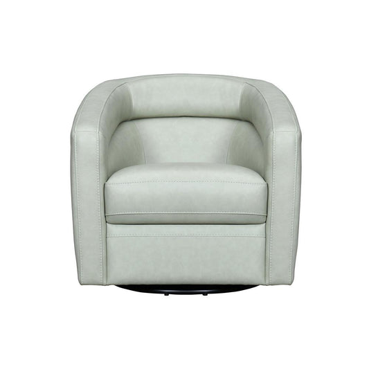 Armen Living - Desi Mint Leather Swivel Accent Chair - LCDS1MINT veiw 2
