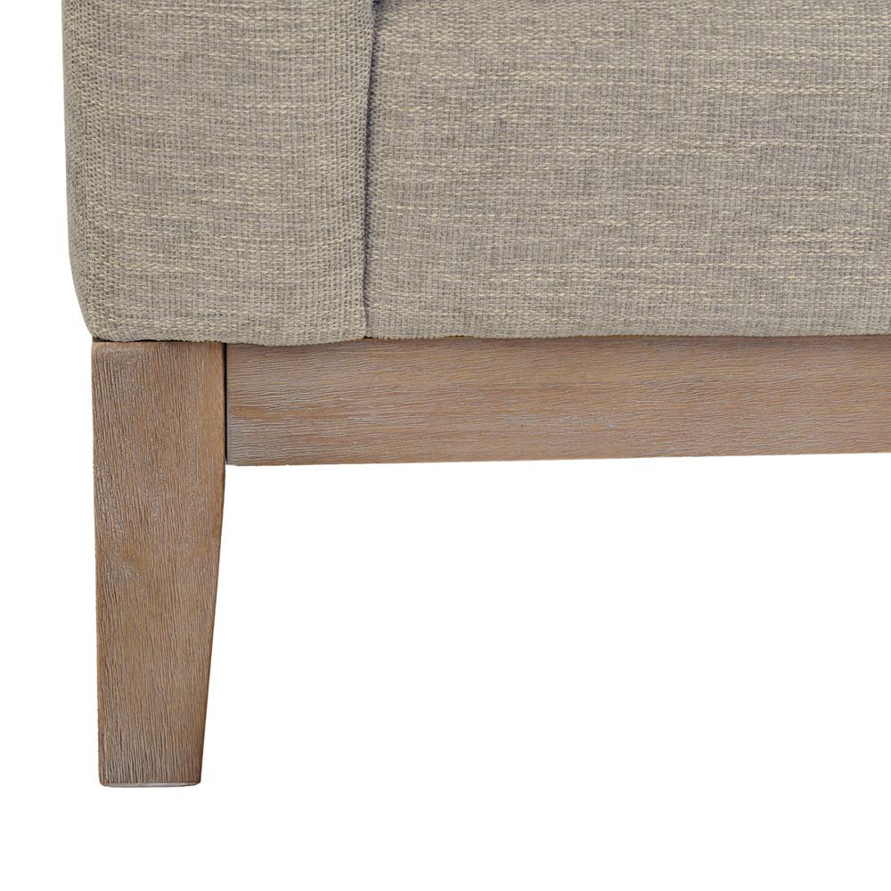 Armen Living - Donna 35in Upholstered Accent Chair in Platinum Gray - LCDO1TPL veiw 5