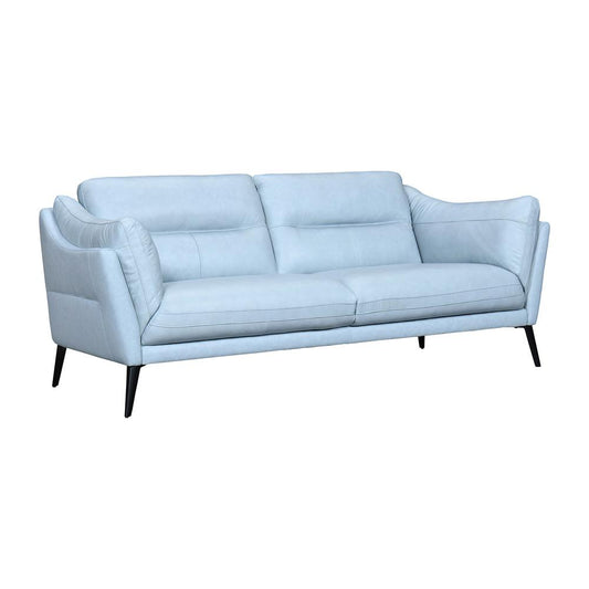 Armen Living - Franz Sky Blue Leather Sofa - LCFR3SBLU veiw 2