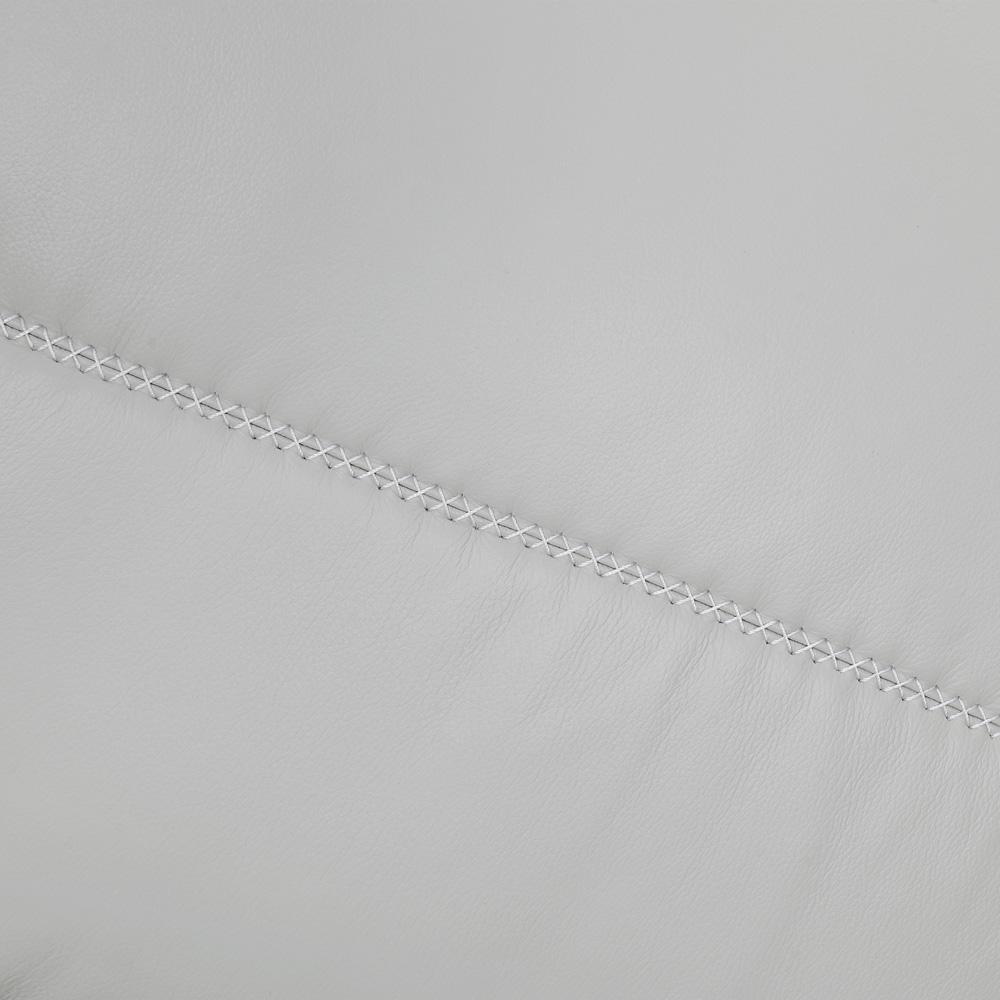 Armen Living - Pompeii 87in Dove Gray Leather Sofa - LCPI3DVGRY veiw 5