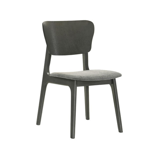 Armen Living - Kalia 5 Piece Wood Dining Set in Gray Finish with Gray Fabric - SETKAGRY5 veiw 2