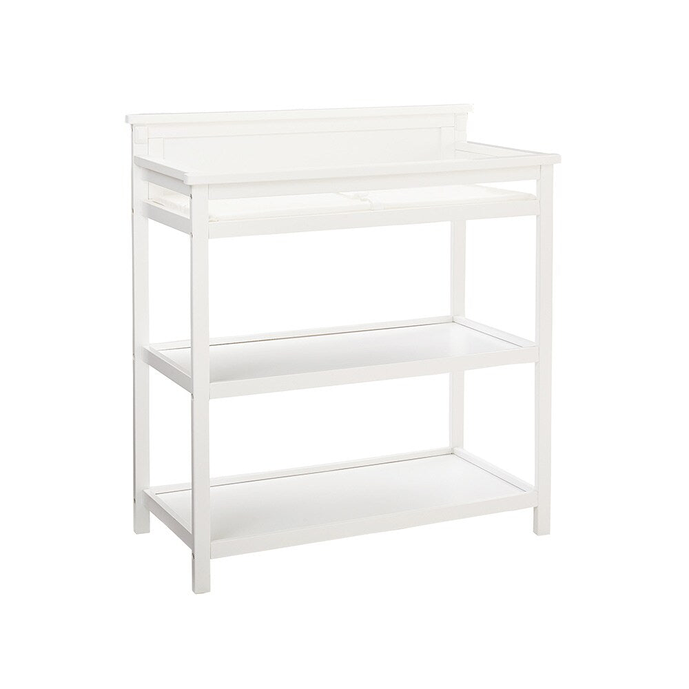 Westwood Design - Emery Changer Shelves with Pad | White - EM-CG-2317CT-WHT veiw 1
