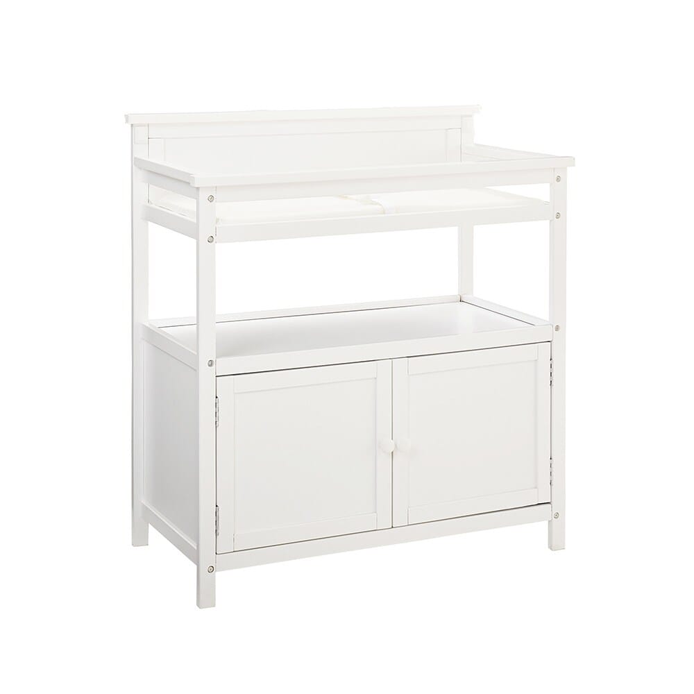 Westwood Design - Emery Changer with Door and Pad | White - EM-CG-2320CT-WHT veiw 1