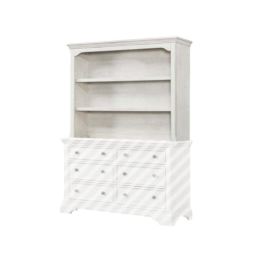 Westwood Design - Olivia Hutch/Bookcase | Brushed White - OL-HU-2203CB-BWH veiw 2