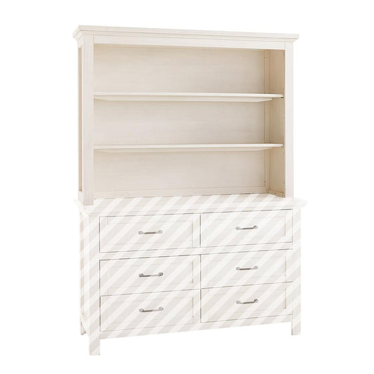 Westwood Design - Westfield Hutch/Bookcase | Brushed White - WF-HU-8103CB-BWH veiw 2