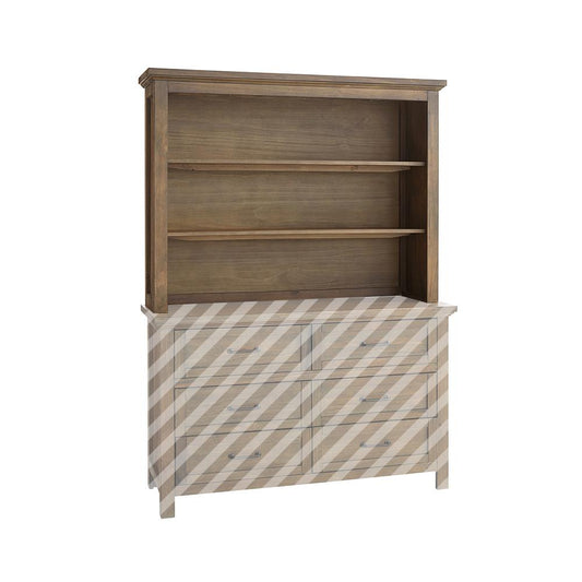 Westwood Design - Westfield Hutch/Bookcase | Harvest Brown - WF-HU-8103CB-HBR veiw 2