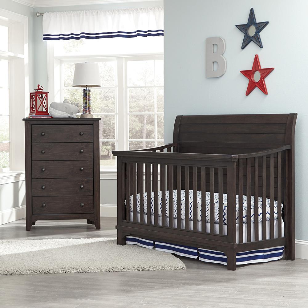 Westwood Design - Taylor Convertible Crib | River Rock - TL-CR-8701NR-RR veiw 2