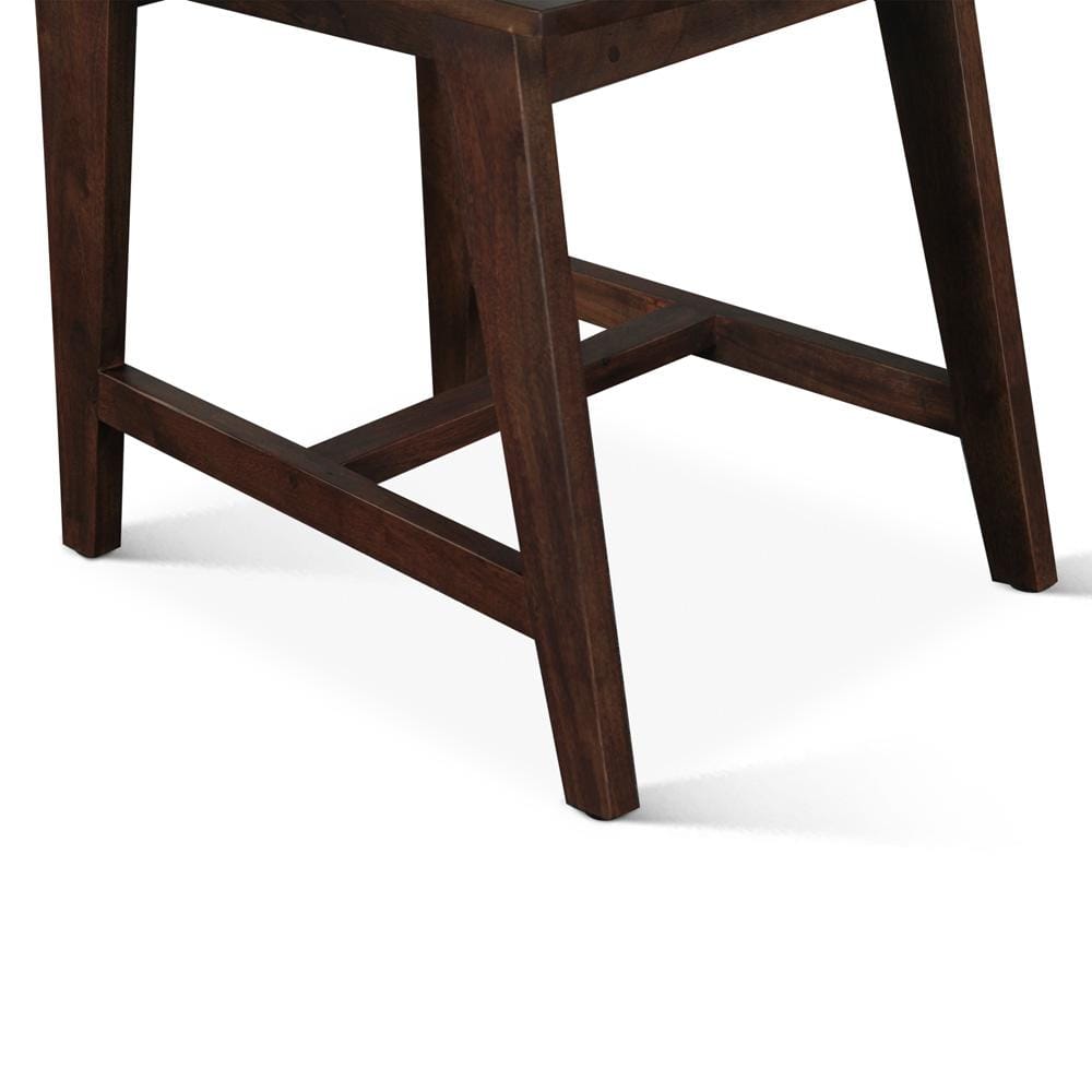 World Interiors - Acadia Dining Chair : World Interiors - Acadia Dining Chair in Coffee Bean - ZWACADCCB2_CLOSEOUT veiw 7