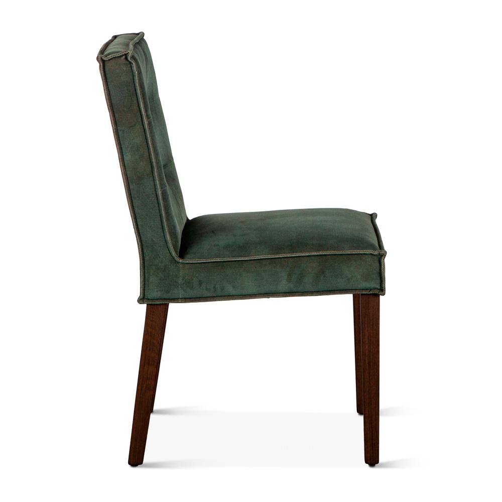 World Interiors - Aven Side Chairs : World Interiors - Aven Side Chairs in Green Velvet - ZWAY11-GVSC veiw 3