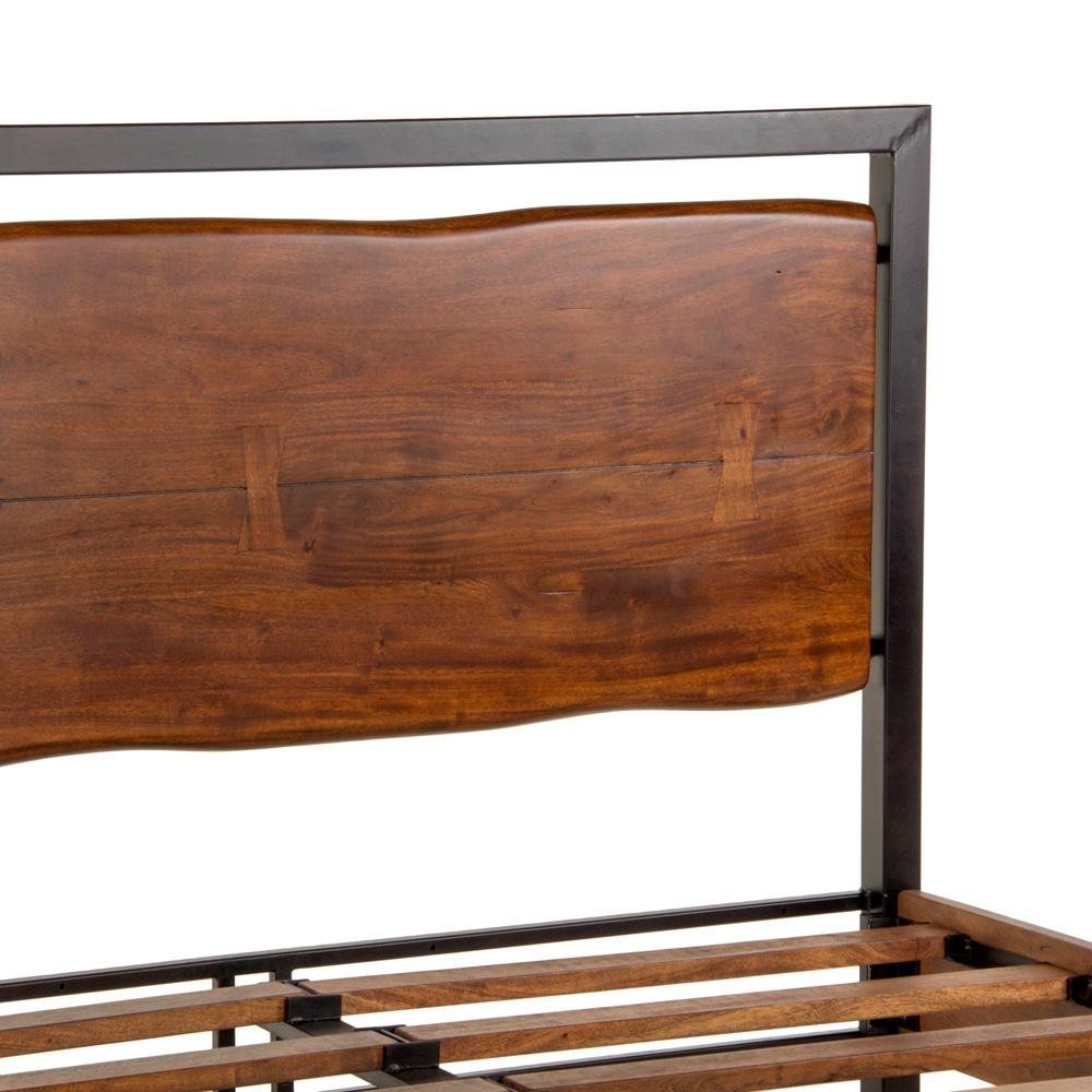 World Interiors - Glenwood Queen Bed : World Interiors - Glenwood Queen Bed in Acacia with Walnut Finish - ZWGW25 veiw 5