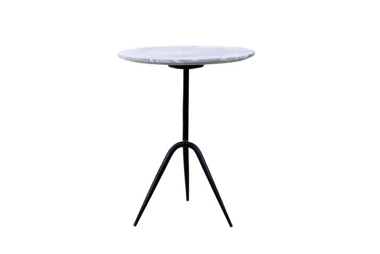 World Interiors - Glacier 18" Accent Table : World Interiors - Glacier 18" Accent Table with Fancy Brown Marble - ZWGLAST18FB_CLOSEOUT veiw 2