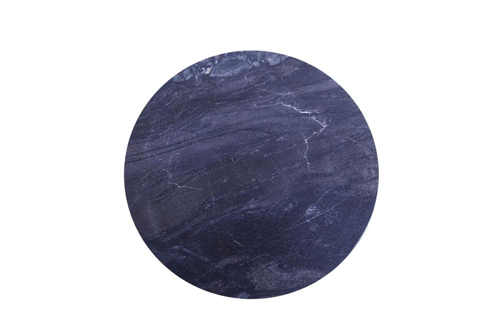 World Interiors - Glacier 18" Accent Table : World Interiors - Glacier 18" Accent Table with Lava Marble - ZWGLAST18LM veiw 6