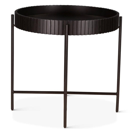 World Interiors - Halden Nesting Tray Tables : World Interiors - Halden Nesting Tray Tables - in Matte Black - ZWHALNT29BLK_CLOSEOUT veiw 2