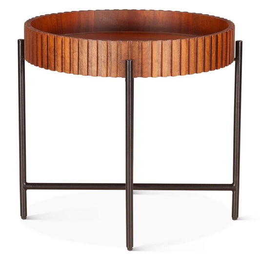World Interiors - Halden Nesting Tray Tables : World Interiors - Halden Nesting Tray Tables in Pecan Brown - ZWHALNT29PB_CLOSEOUT veiw 2