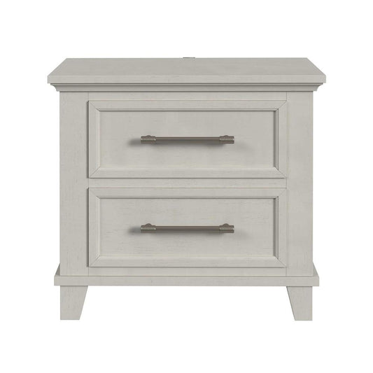 Picket House Furnishings - Henrik 2-Drawer Nightstand with USB in Ivory - B-13030-7-NS veiw 2