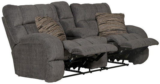 Catnapper - Ashland Lay Flat Reclining Console Loveseat in Granite/Night - 3599/1934-88/2317-08 veiw 2